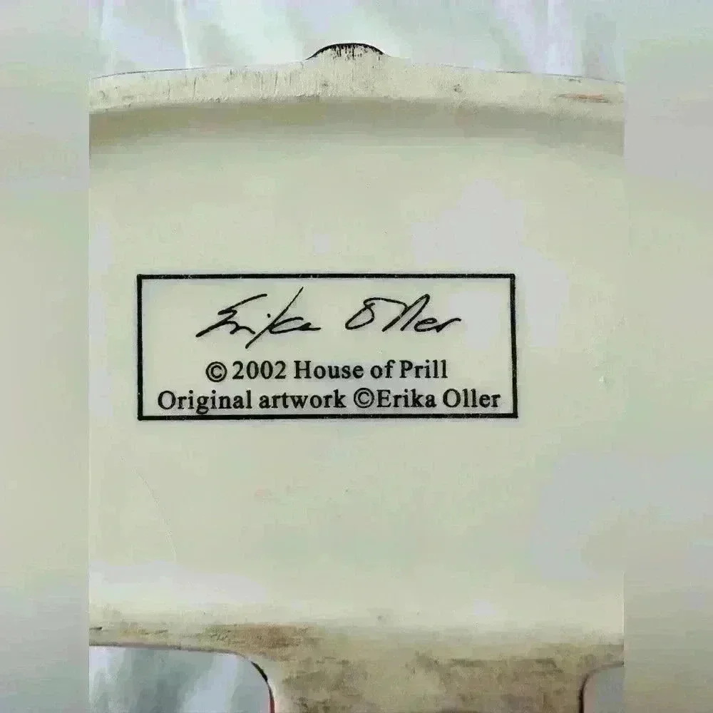 2002 House of Prill Erika Oller Artwork “Happily Dying of Chocolate “ Cookie Jar